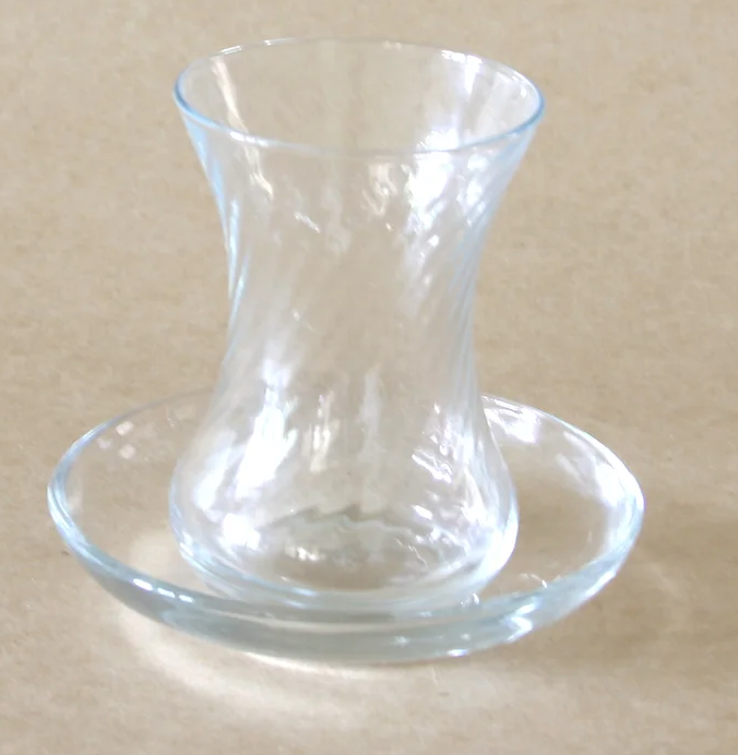 Turkish Tea Glass w/ Saucer
