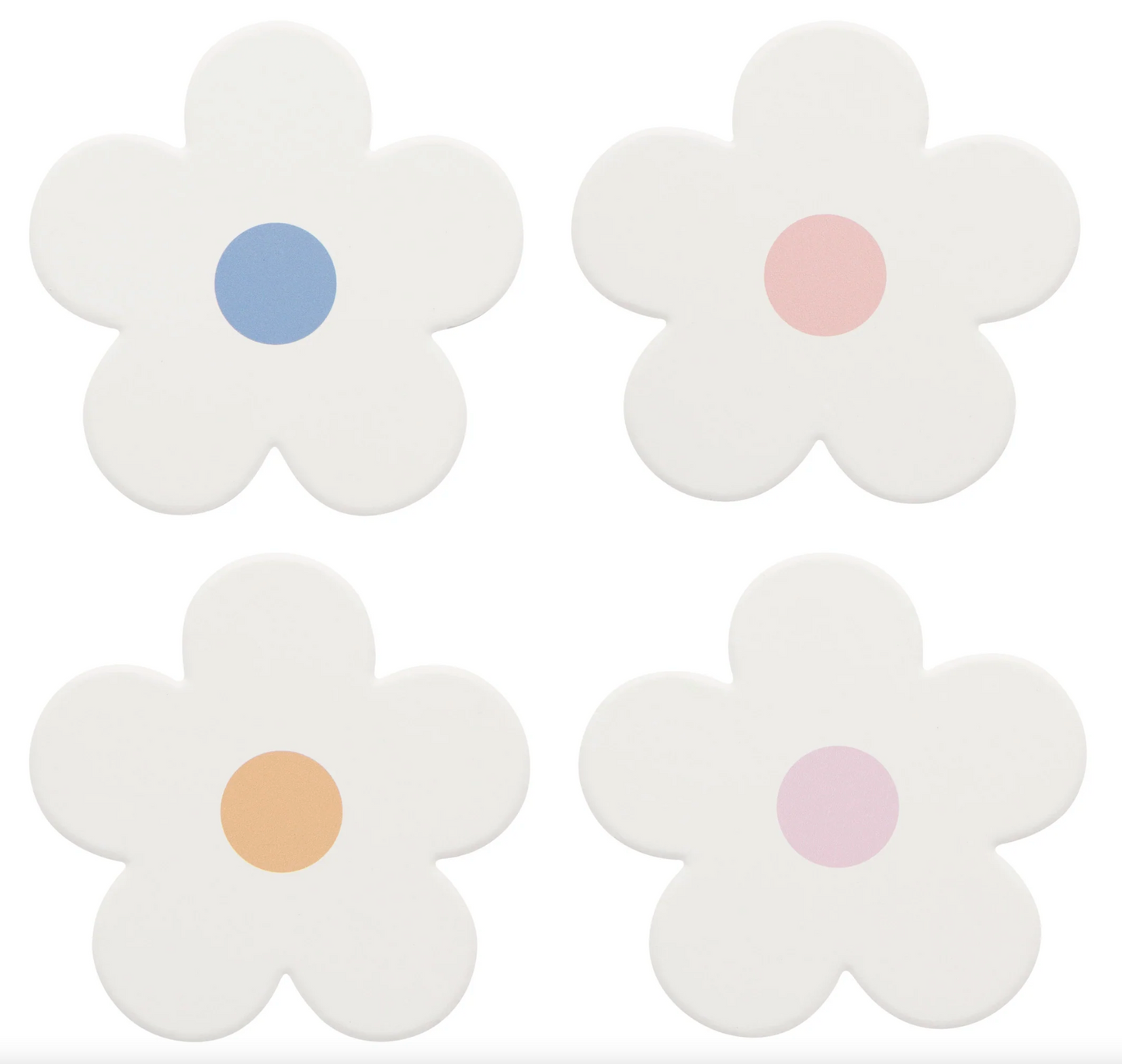 Soak Up Coaster - 4 Different Styles - Daisy