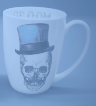 Till Death Bone China Mugs 13 OZ
