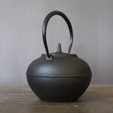 Cast Iron Teapot Black Matt Sacred Gem