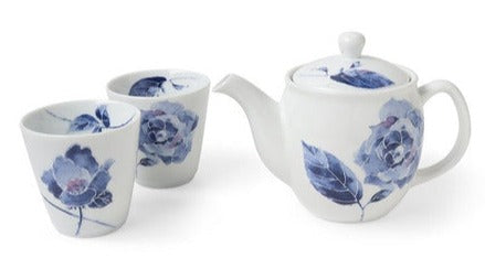 Tea Set Blue Rose