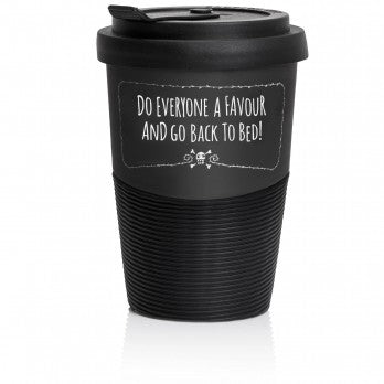 Mug - Travel Mug - go back to bed
