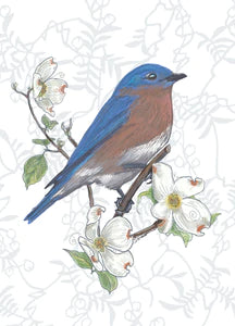 Dish Towel Blue Bird