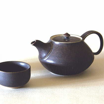 Gray Teapot & 2 Cups Tea Set