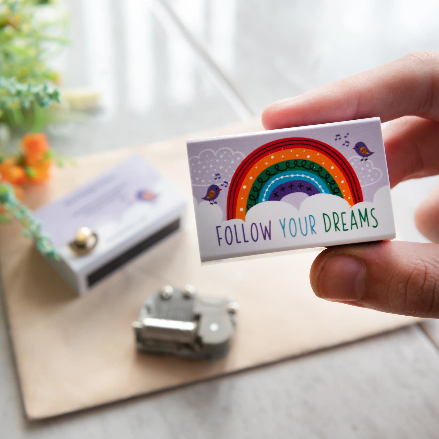 Follow Your Dreams Somewhere Over The Rainbow Music Box In A Matchbox