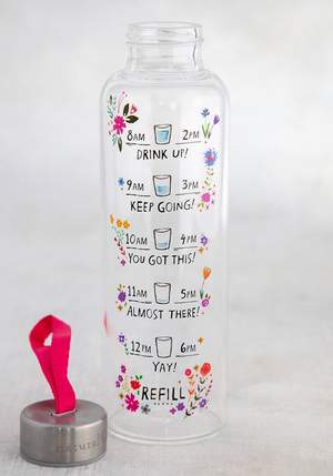 Glass Water Bottle