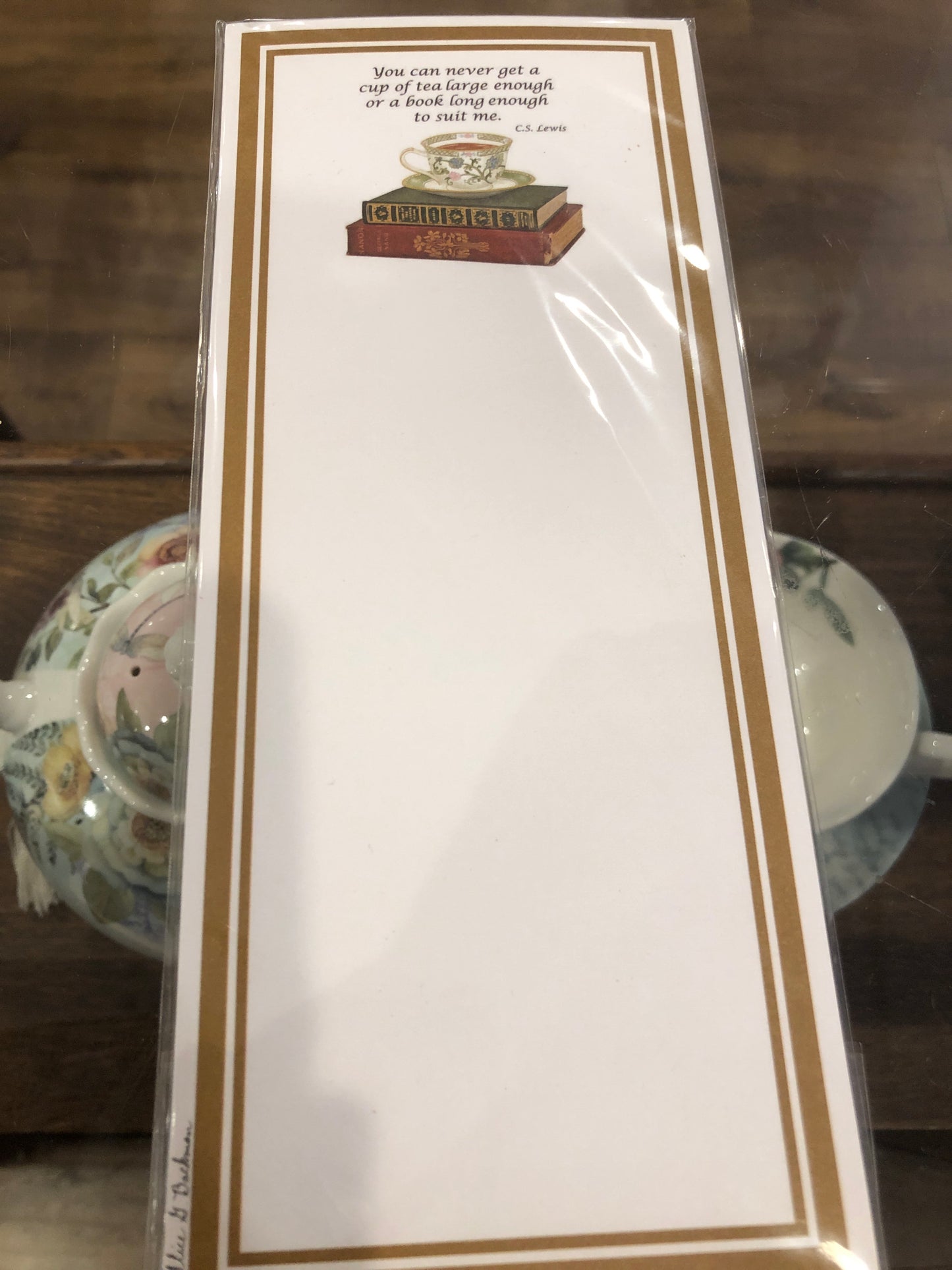 Notepad - Magnetic Books & Tea