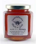 Honey - 14oz Hexagonal Glass Jars