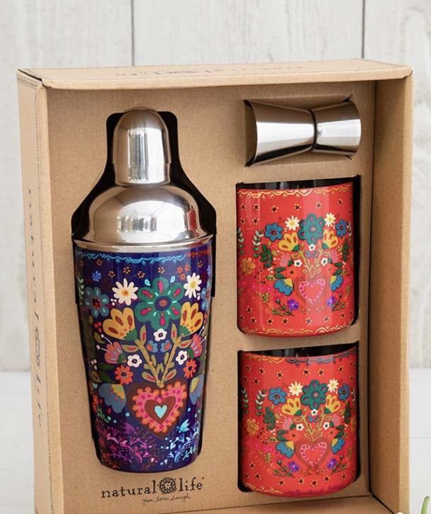 Folk Heart Cocktail Shaker Set