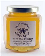 Honey - 14oz Hexagonal Glass Jars