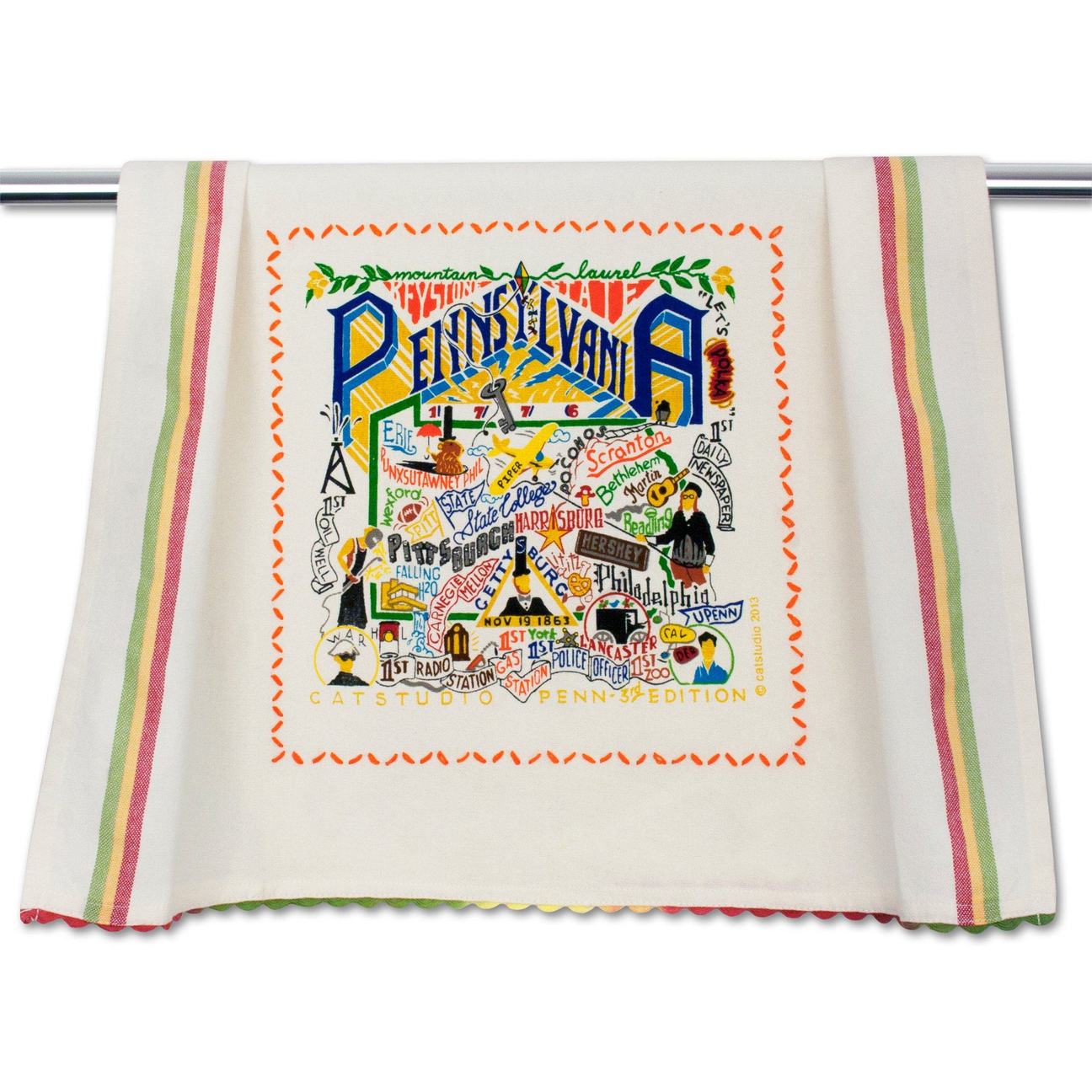 Catstudio Geography Tea Towels