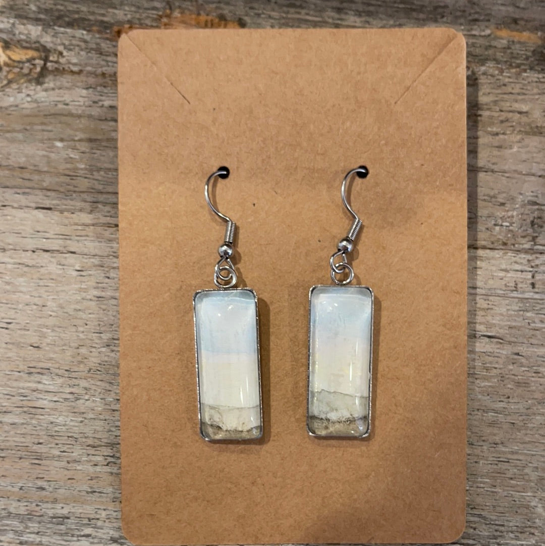 Art Ear Rings Watercolor Design