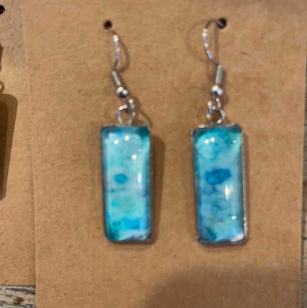 Art Ear Rings Watercolor Design