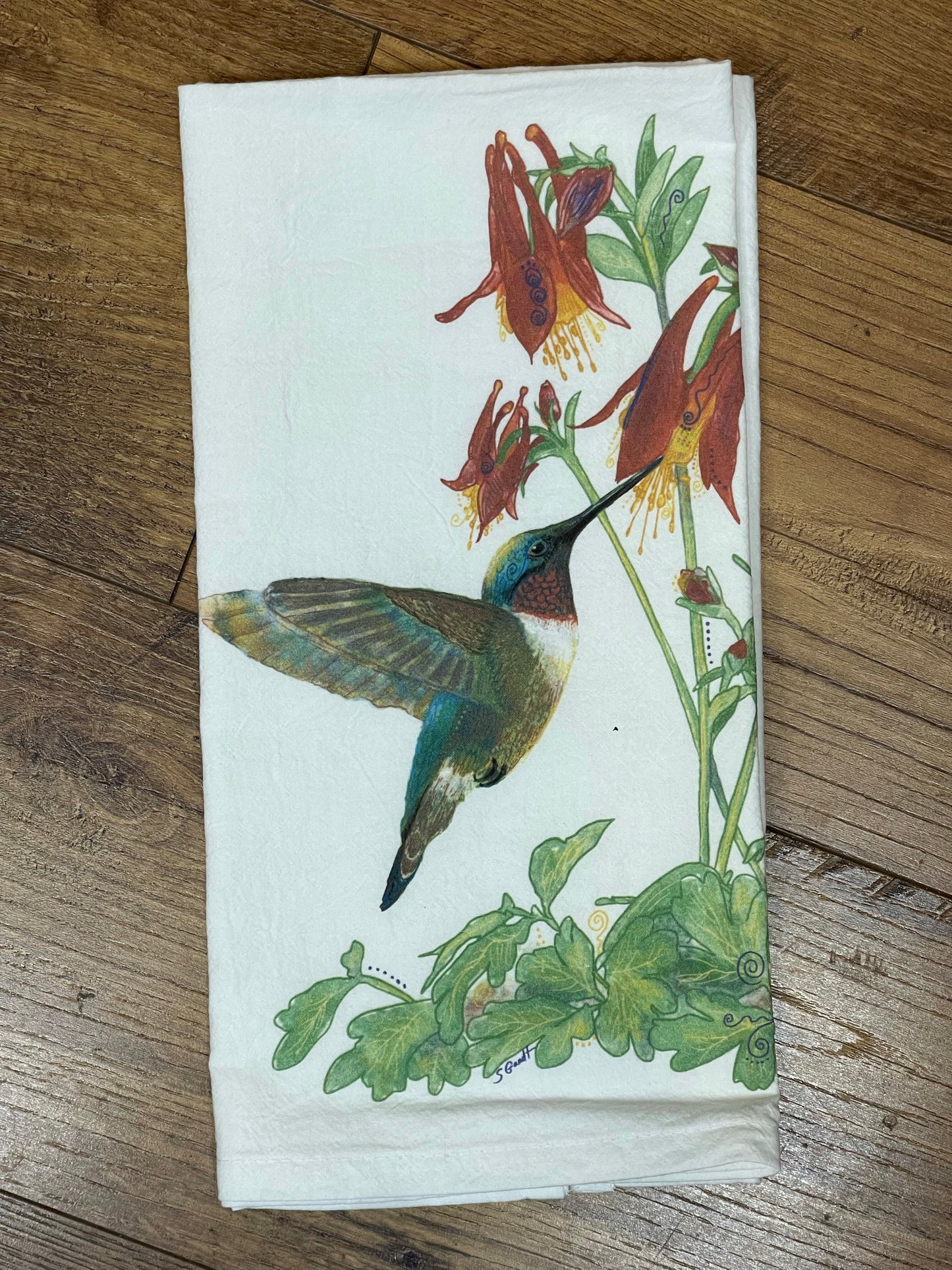 Dish Towel Humming Bird