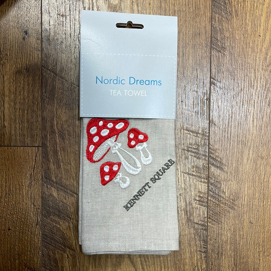 Mushroom Tea/ Kennet Square towel - Nordic  Linen