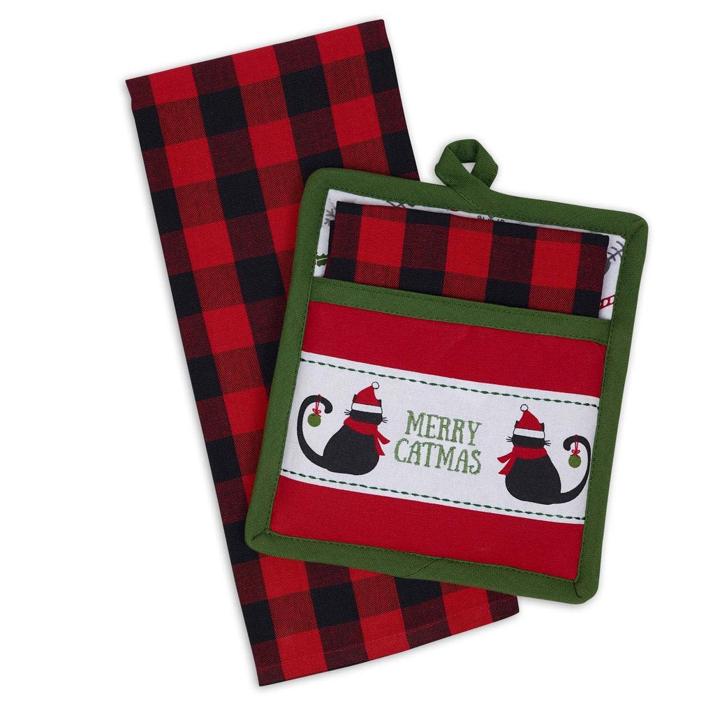 Dishtowel - Meowy Catmas (DII)