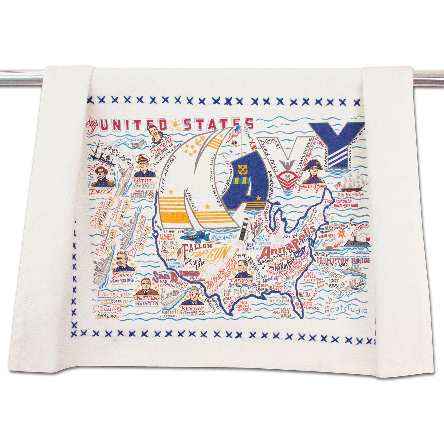 Catstudio Geography Tea Towels