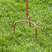 BIRDHOUSE 75" TALL TWO TIER CLASSIC HOME COPPER FINISH BIRDHOUSE STAKE "LANSDALE"