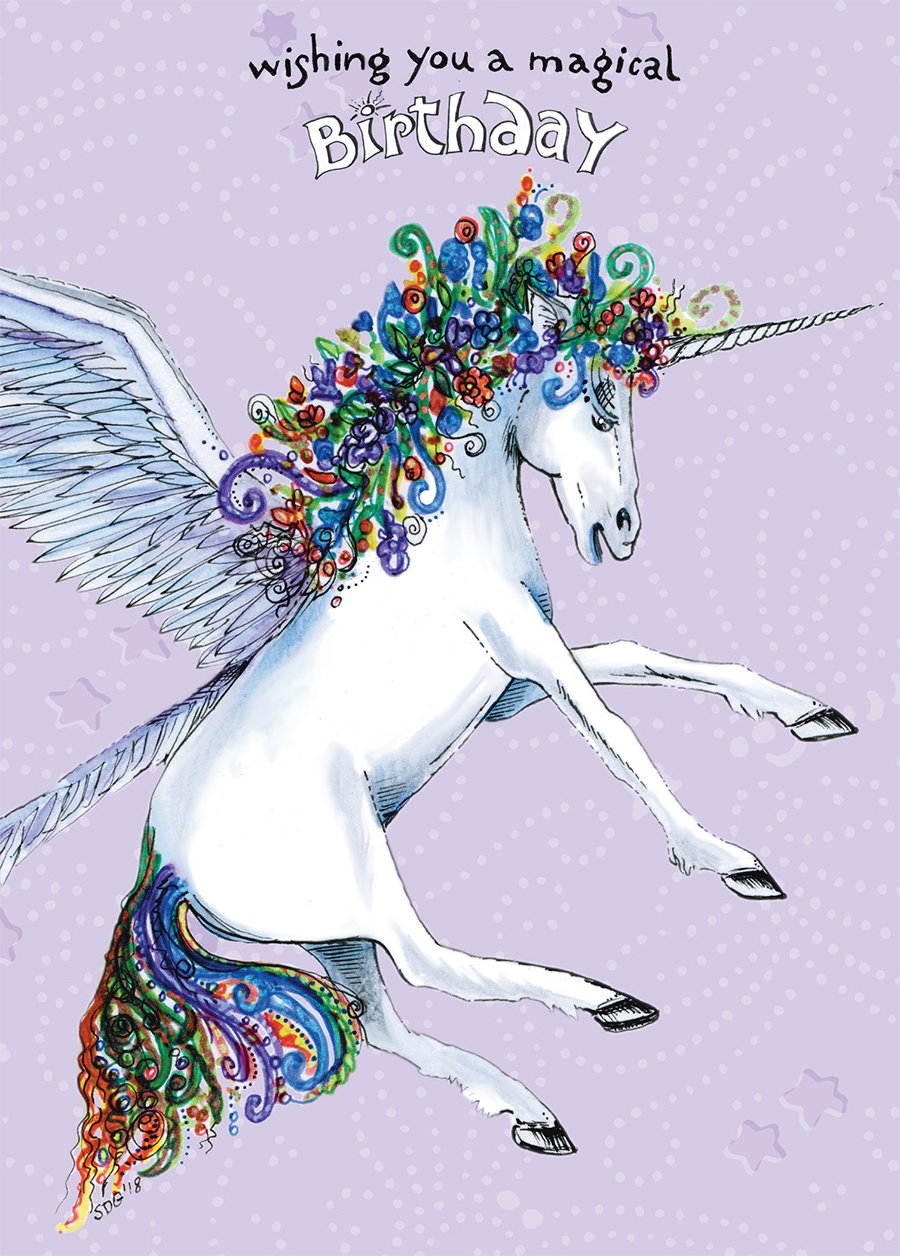 Card Unicorn Birthday