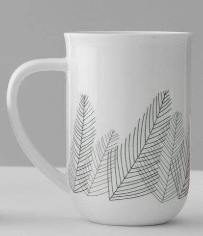 Winter Minima Tea Mug with Strainer 18oz  Cranberry