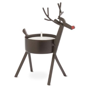 Tealight Holder - Bronze Reindeer