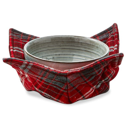 SOME LIKE IT HOT PLAID BOWL COZY RED