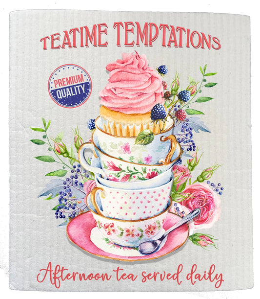 Victorian Tea Time Temptations Kitchen SWEDISH DISH CLOTHS