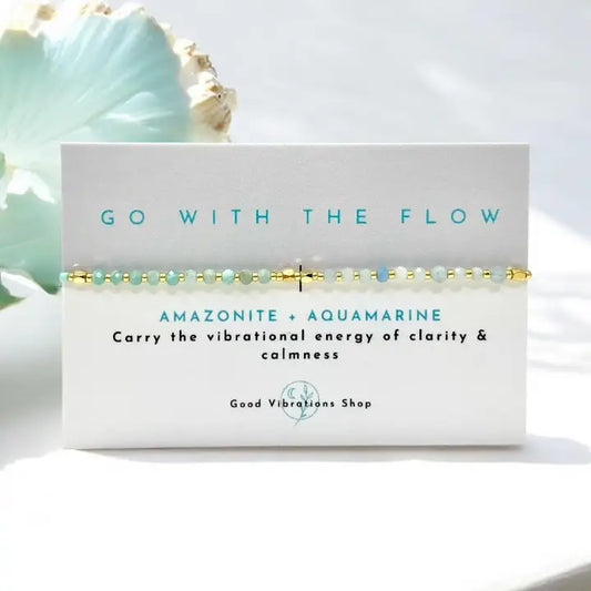 Go with the Flow ⎮ Gemstone Intention Bracelet