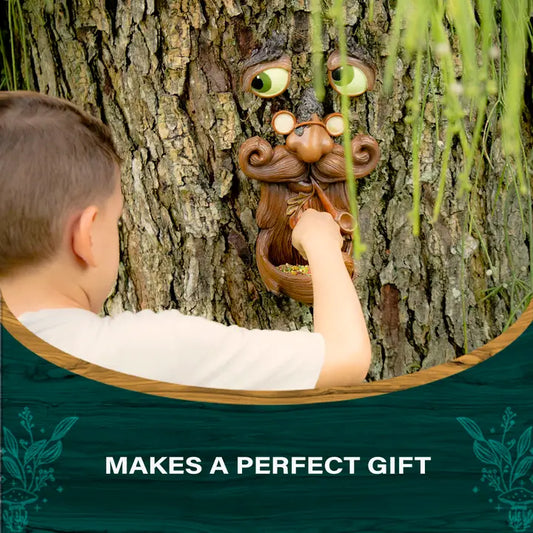 Tree Face - Bird Feeder