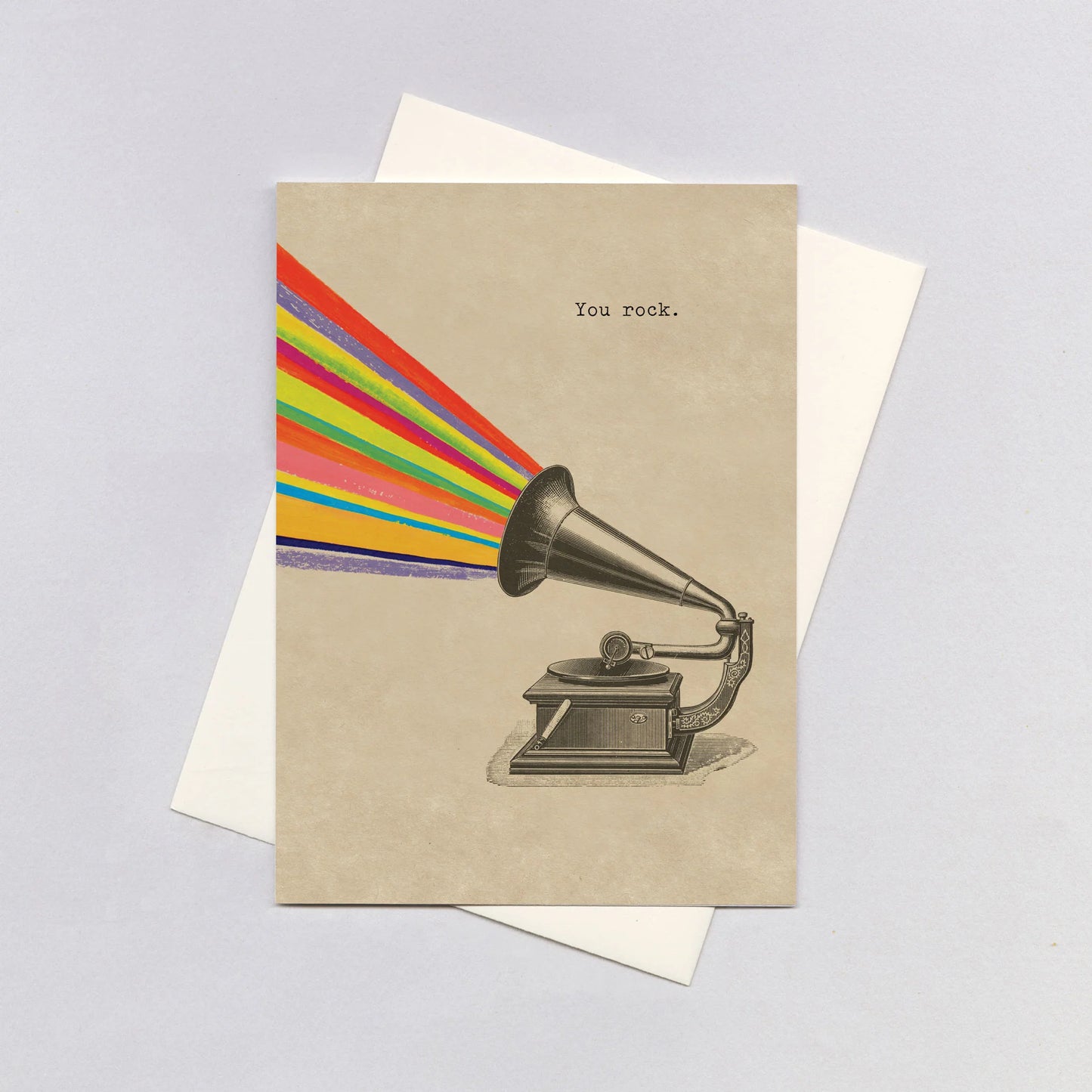 Rainbow Gramophone - Encouragement Card