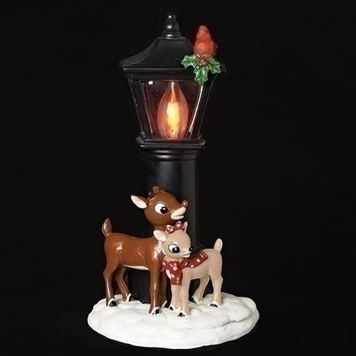 Lamp:  7"H Rudolph & Clarice