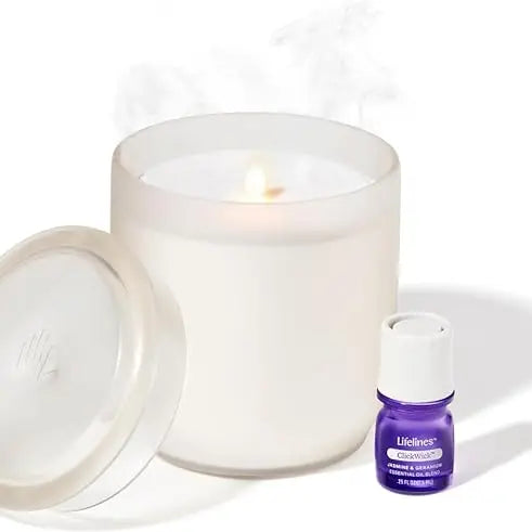 Flameless Candle Diffuser - Frosted Glass
