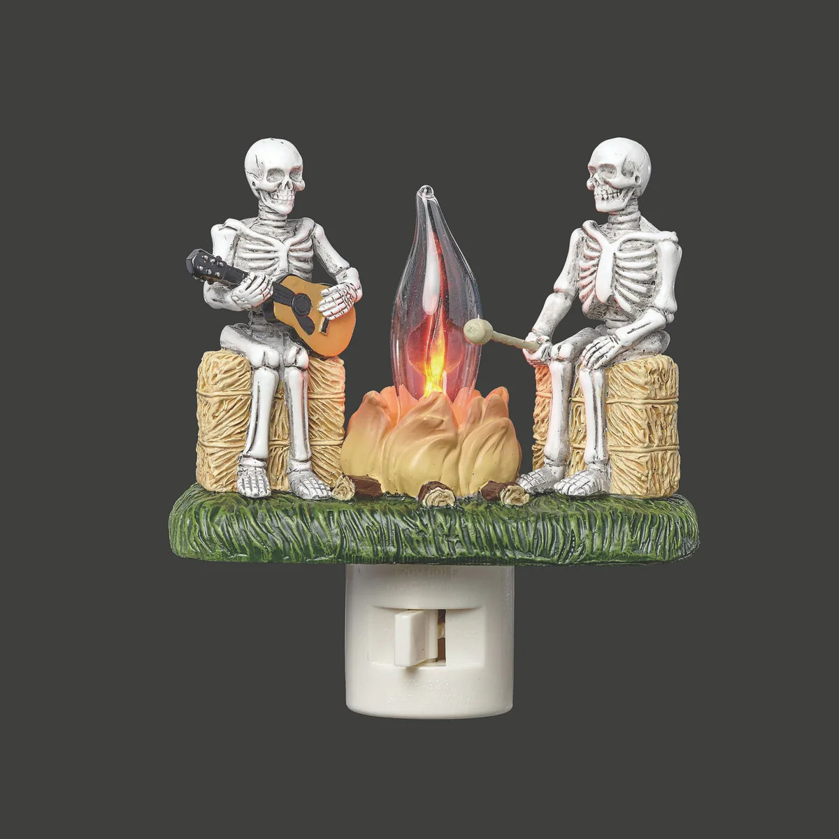 Roman Lights Skeleton Flickering Flame Campfire Night-Light