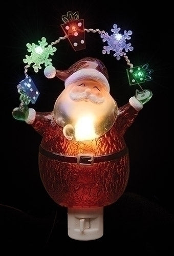 7.75" SANTA W/LED NIGHT LIGHT