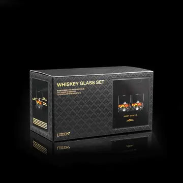 Crystal Bourbon Whiskey Glass Set - 2 piece