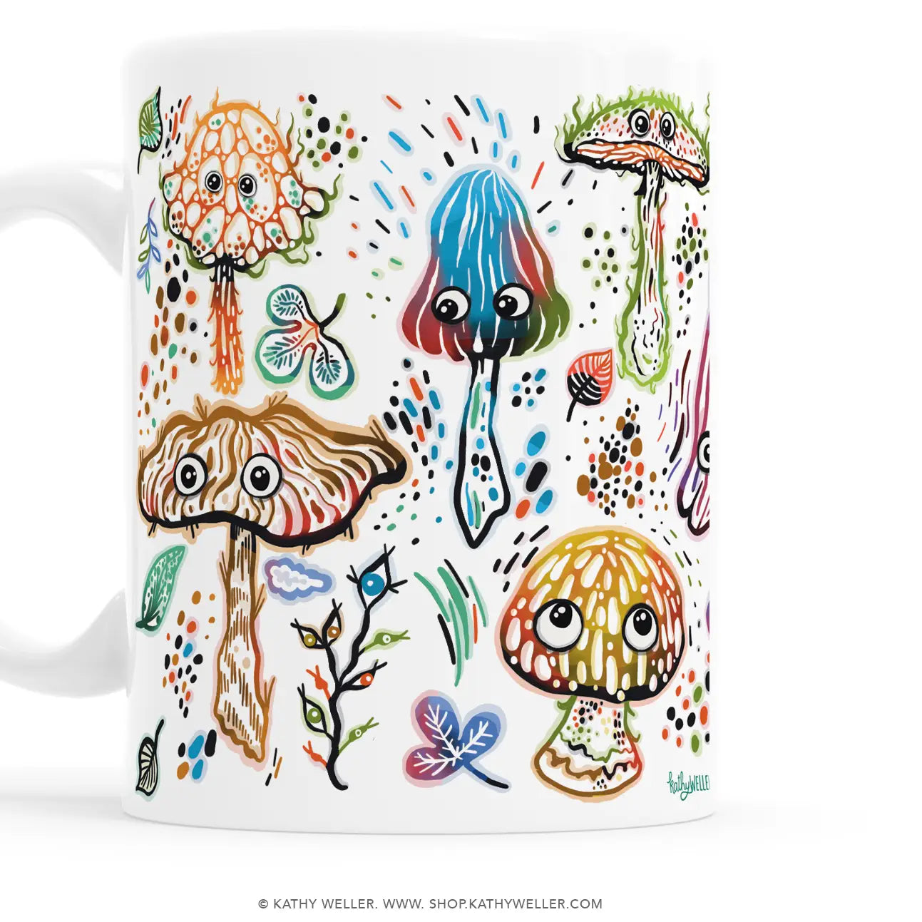 Googly-Eyed Mushrooms Mug - 11oz.
