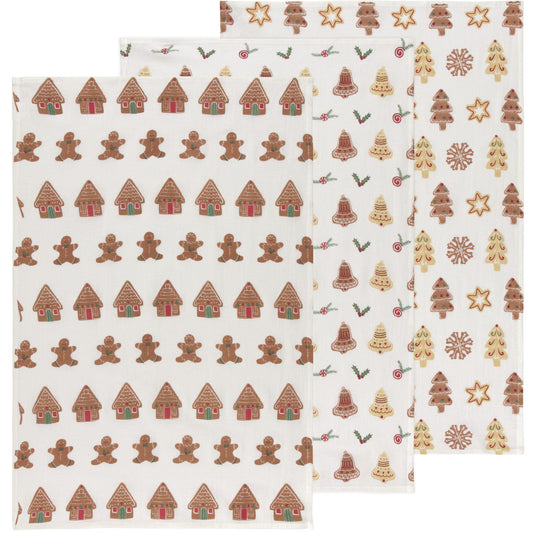 Christmas Cookies Baker's Floursack Dishtowels Set