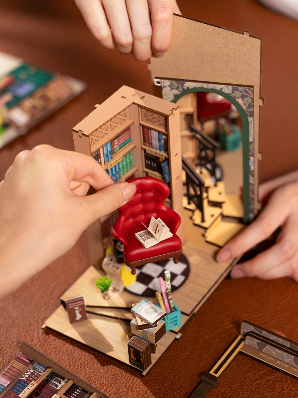 Diy Miniature House Book Nook Kit