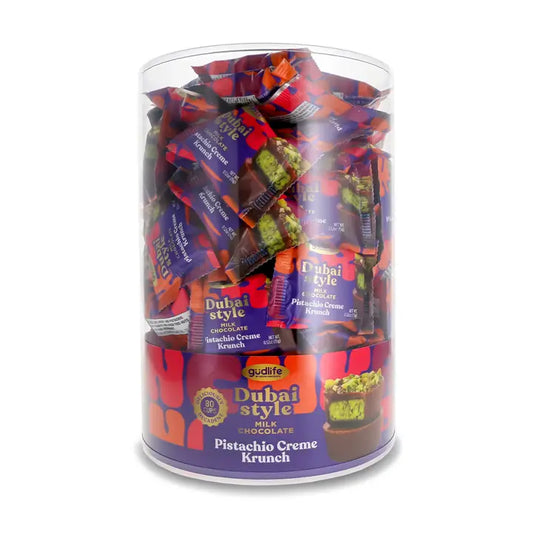 Gudlife Dubai Style Milk Chocolate Pistachio Creme Cups