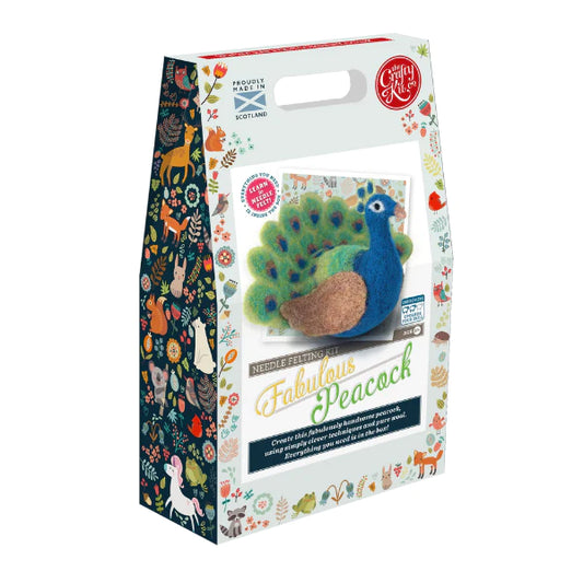 Fabulous Peacock Needle Felting Craft Kit