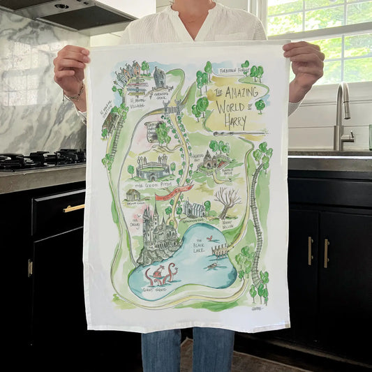 Map Tea Towels