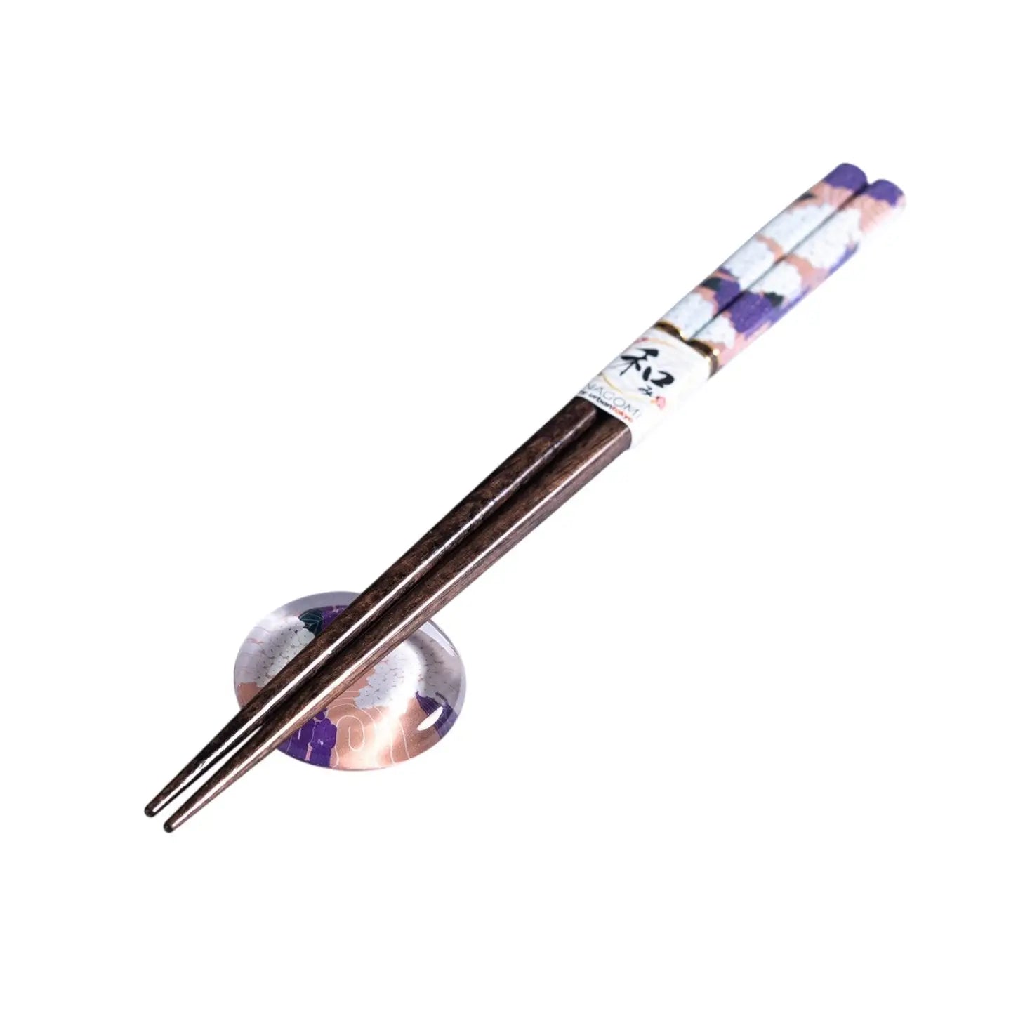 Single Pair Chopsticks and Glass Chopsticks Rests Gift Set