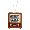 Lighted Musical TV with Rotating Train in Tunnel