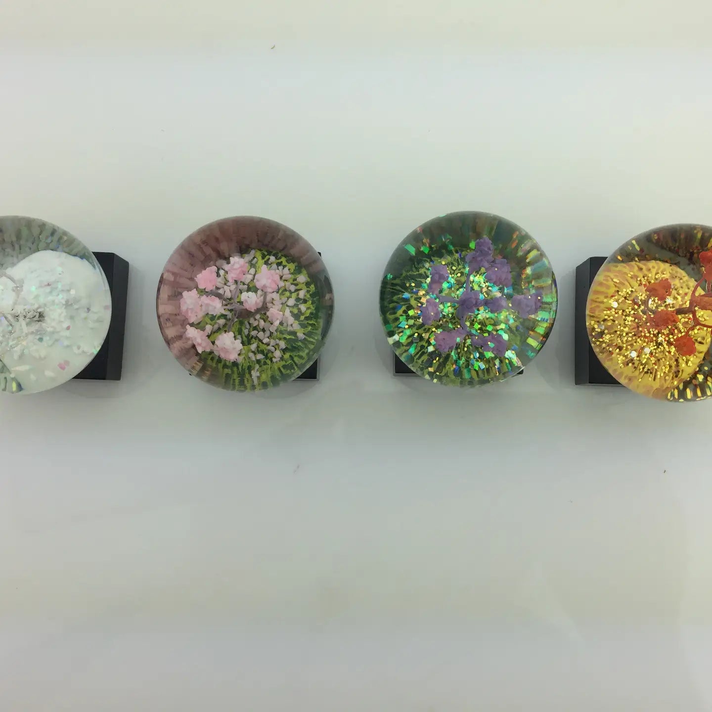 Mini Seasons Snow Globes