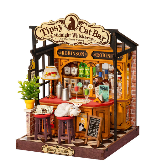DIY Tipsy Cat Bar Miniature House