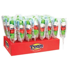 PEEPS ASSORTED MARSHMALLOW CHICKS POP 1.38 OZ