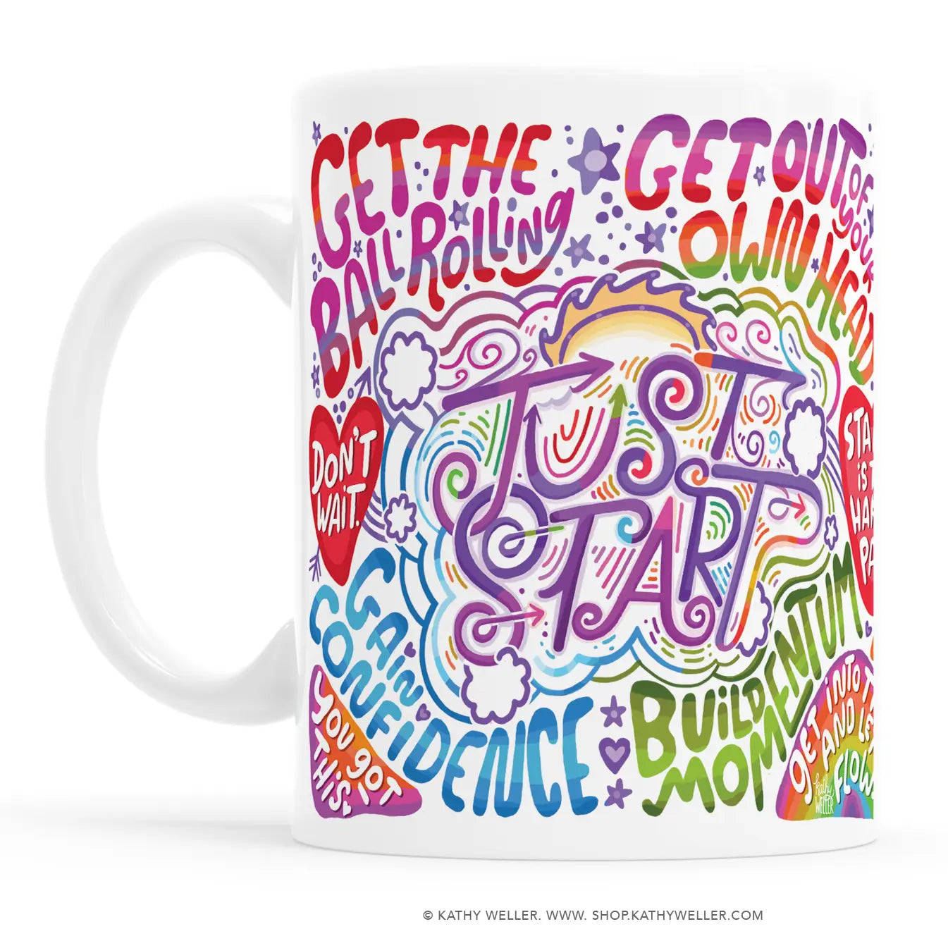 Just Start Mug- 15oz.