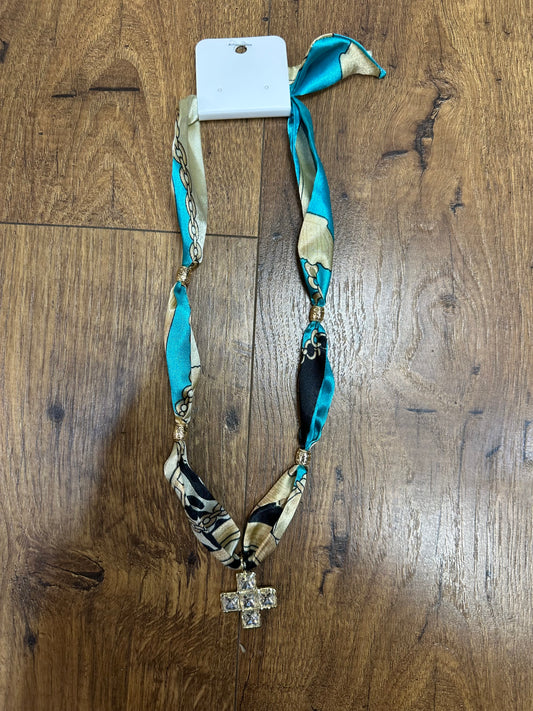 Scarf and Charm Necklace