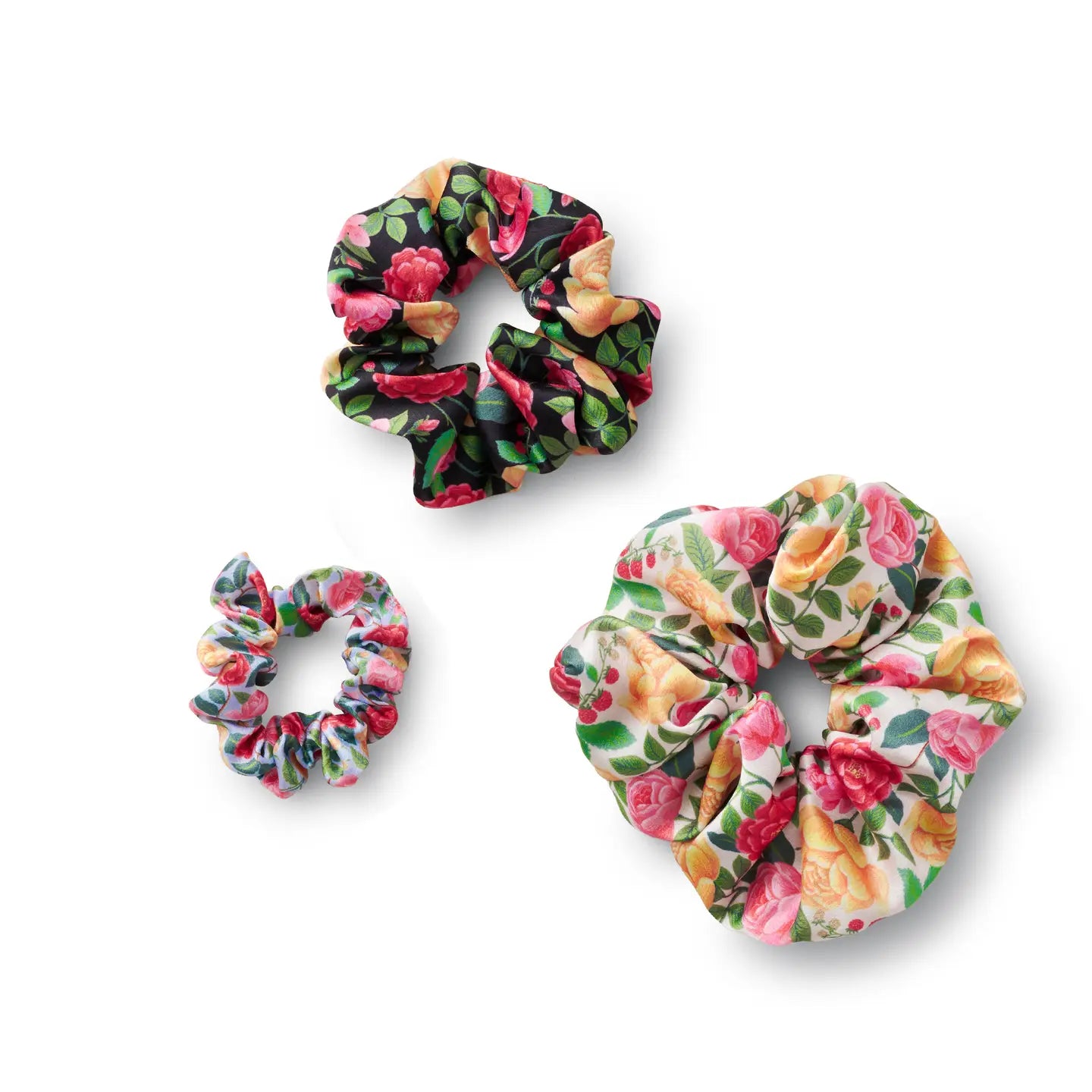 Scrunchie - Roses set of 3