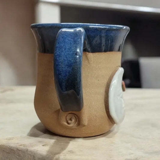 Moon and Back Mug - Handmade Pottery